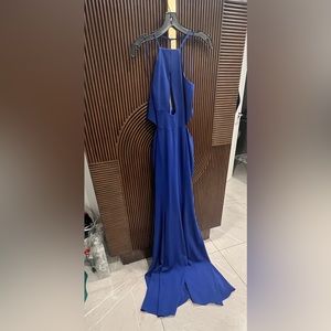 Jay Godfrey keyhole gown size 4 Royal blue. Never worn